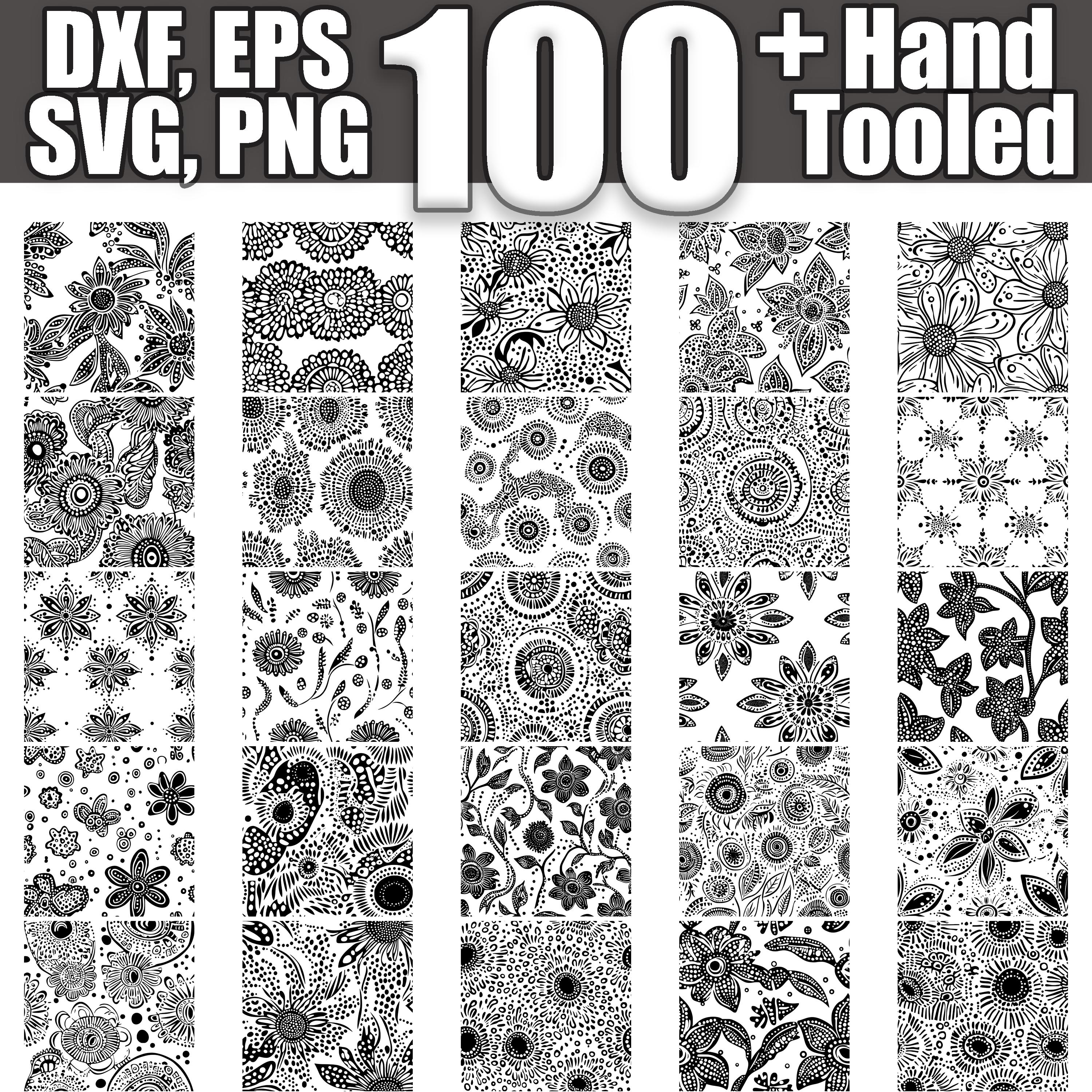 Rustic Pattern Effect Svg Hand Tooled Seamless Pattern SVG Bundle: 100 Rustic Designs (digital ...