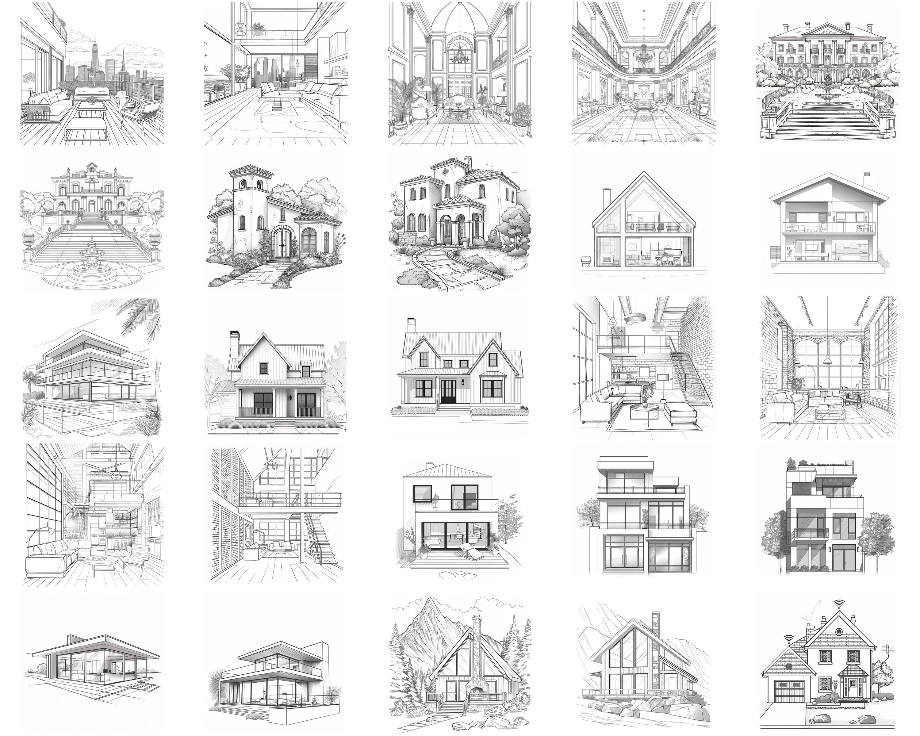 100+ House Procreate Brush Set | Procreate Stamp Brushes | Instant ...