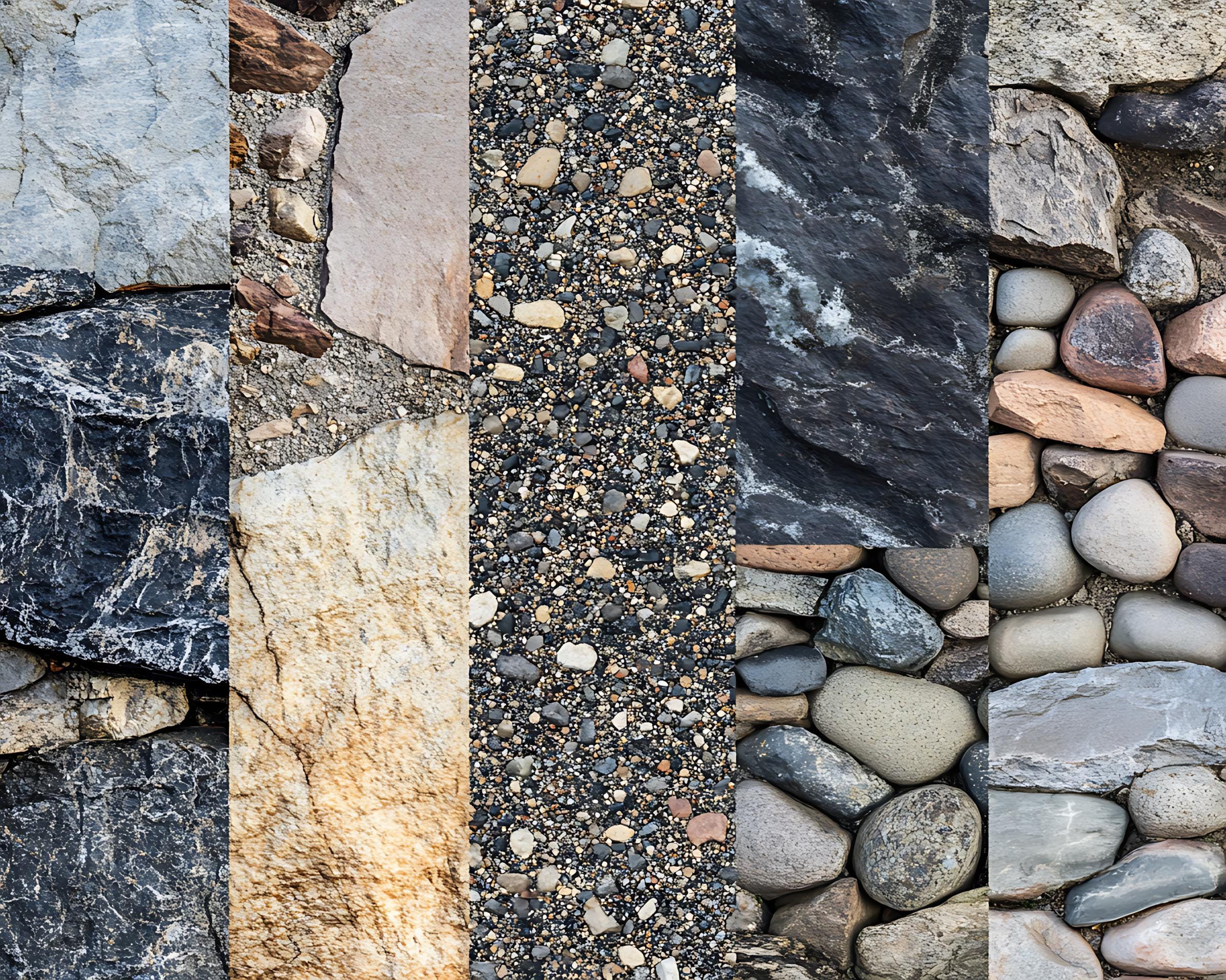 Stone Texture Procreate Brushes: 100+ Seamless Rock Patterns (instant ...