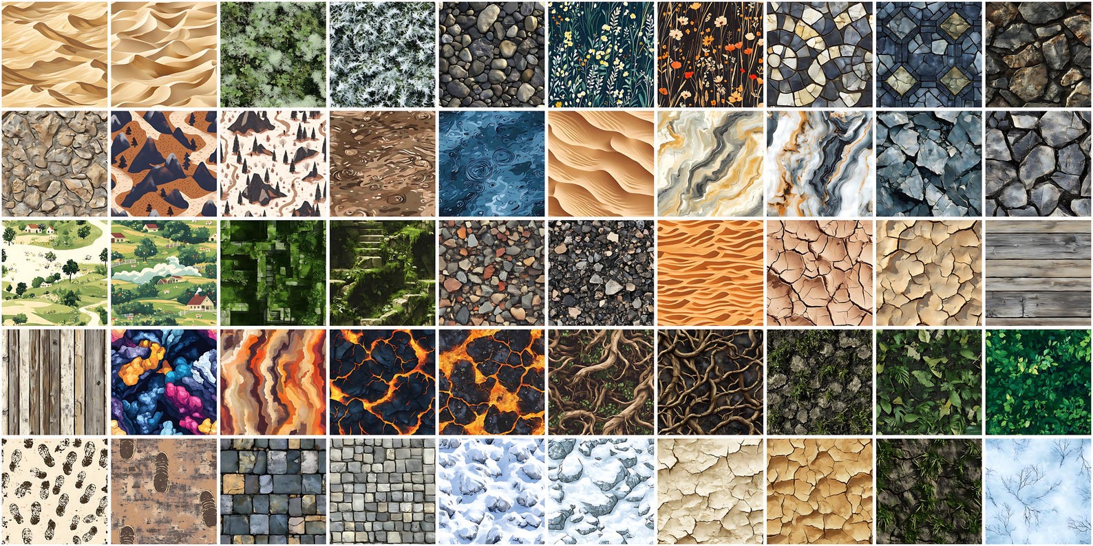 100+ Ground Texture Procreate Brushes: Seamless Soil, Dirt, Sand ...