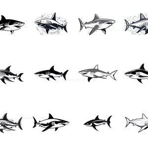 100+ Shark Procreate Brush Set | Unique Shark Stamp Brushes | Instant ...