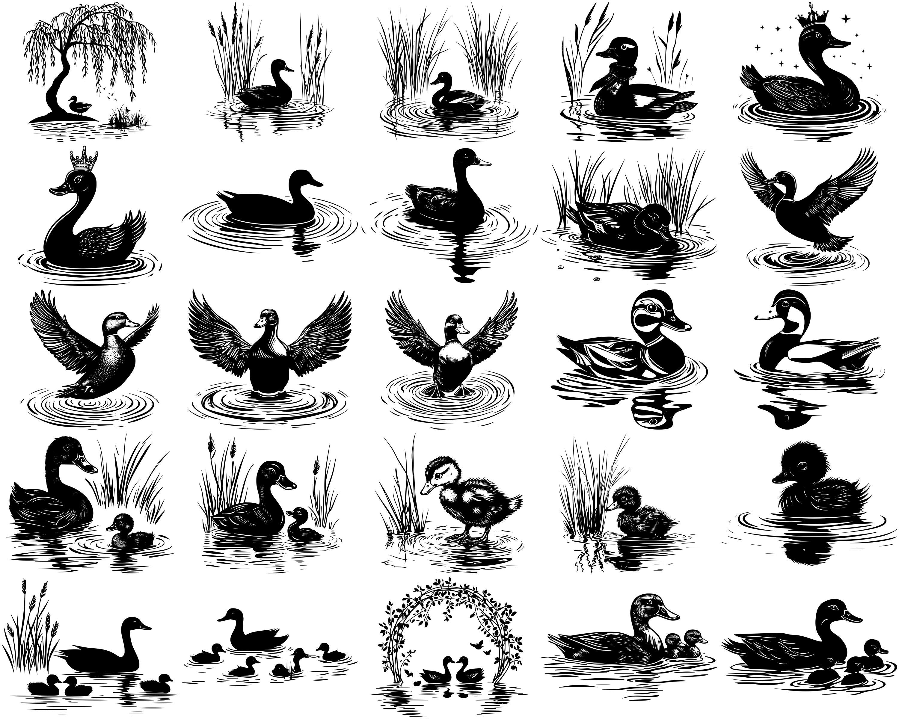 Duck Pond SVG Bundle, Set of 100, Instant Digital Download Svg Png Dxf ...