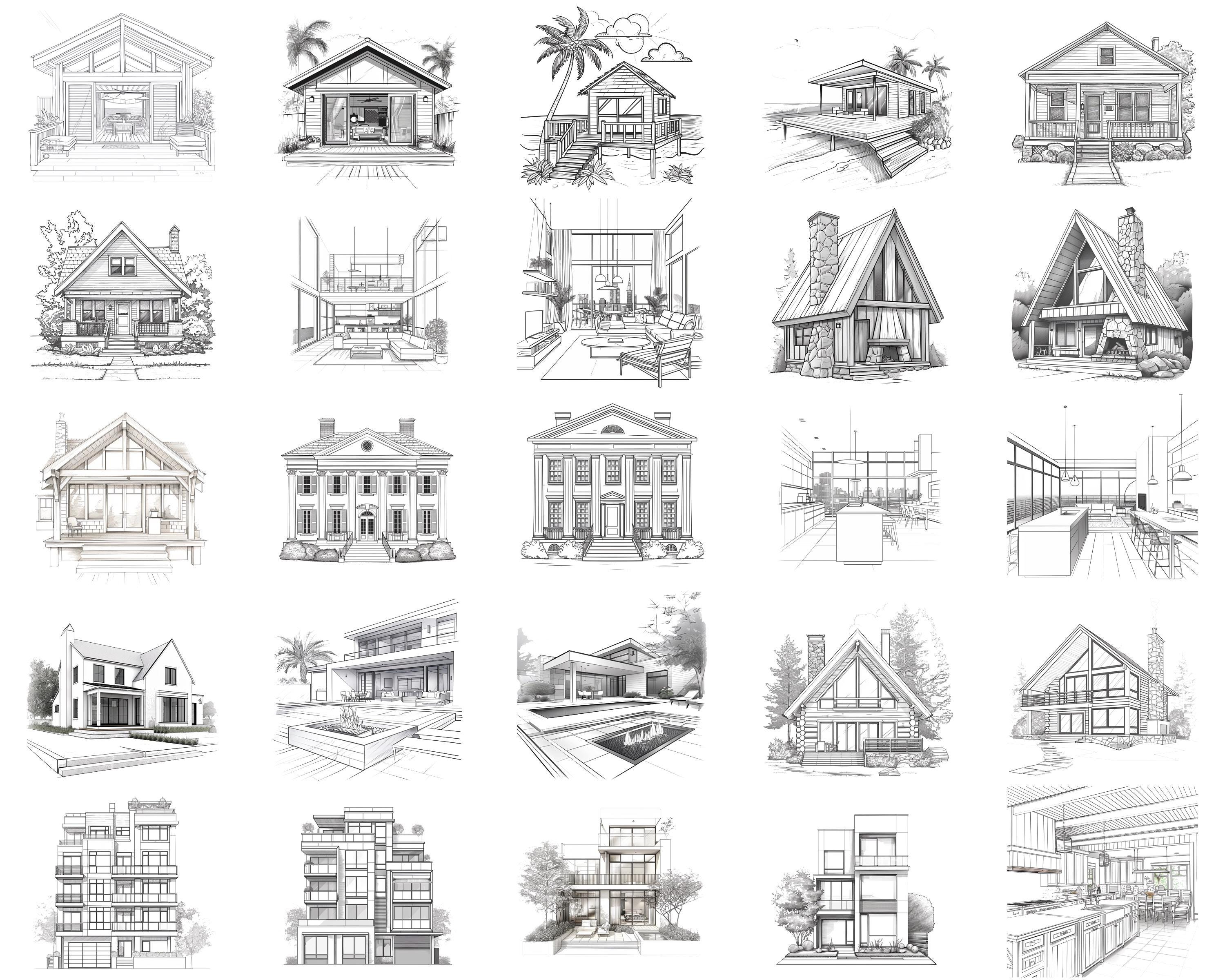 100+ House Procreate Brush Set | Procreate Stamp Brushes | Instant ...