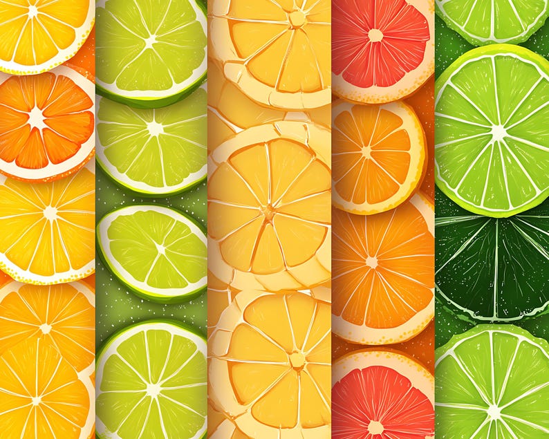 Citrus Skin Texture Procreate Brushes: 100+ Seamless Patterns (digital ...