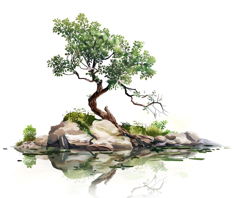 128+ Tree Lake by Nature Procreate Brush Set | Stamps for Procreate ...