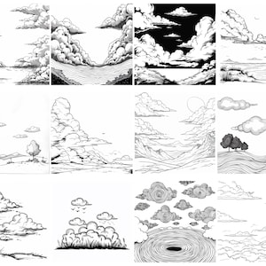 145+ Clouds Procreate Brush Set | Stamps for Procreate | Instant ...
