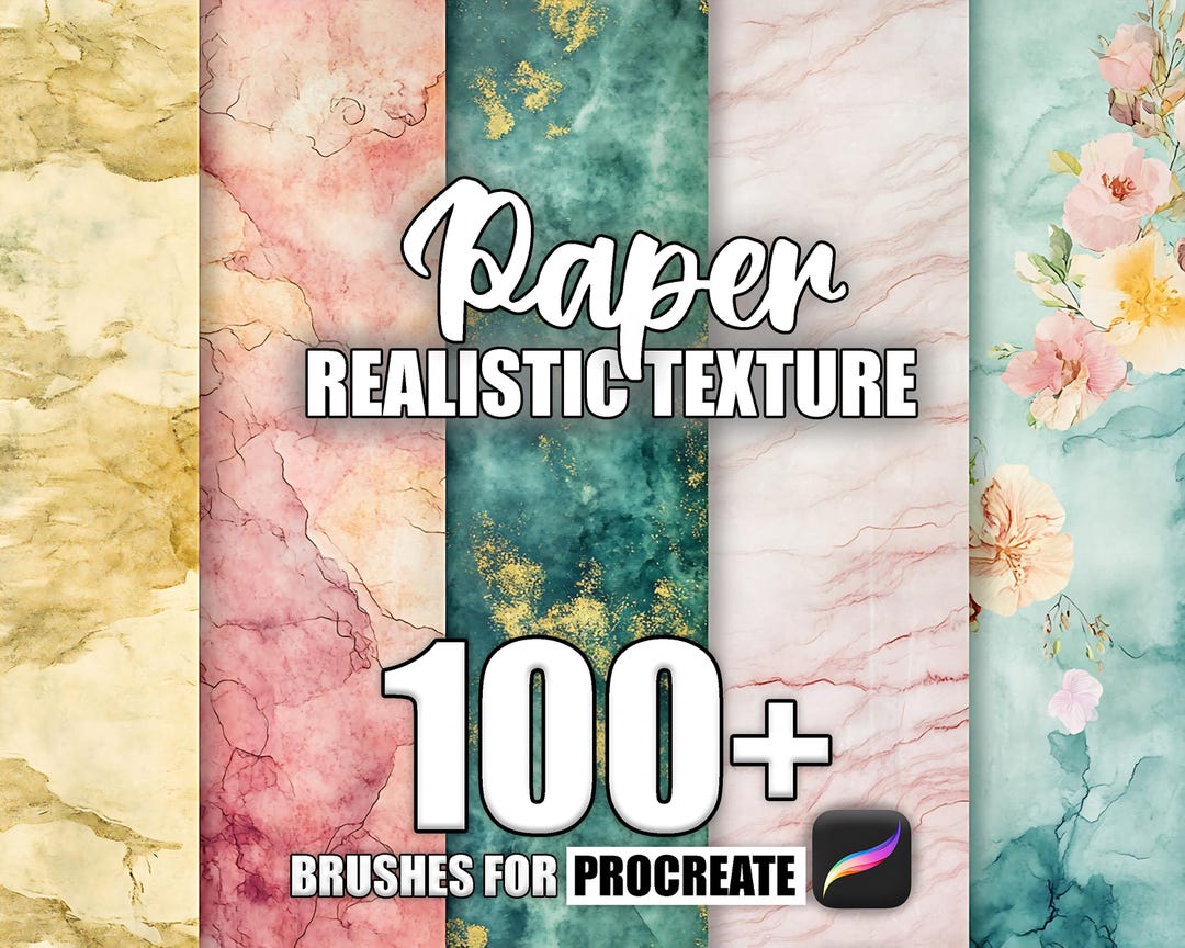 100+ Paper Texture Procreate Pattern Brushes, Seamless Textures ...