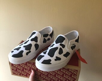 Cow print vans | Etsy