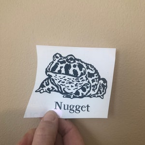 Pacman Frog Vinyl Name Decal