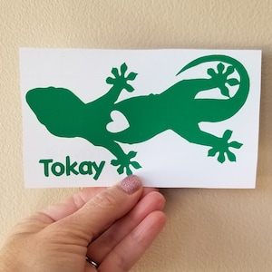 Tokay Gecko Name Vinyl Decal