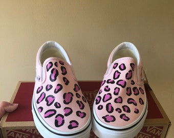Pink and leopard print vans sale