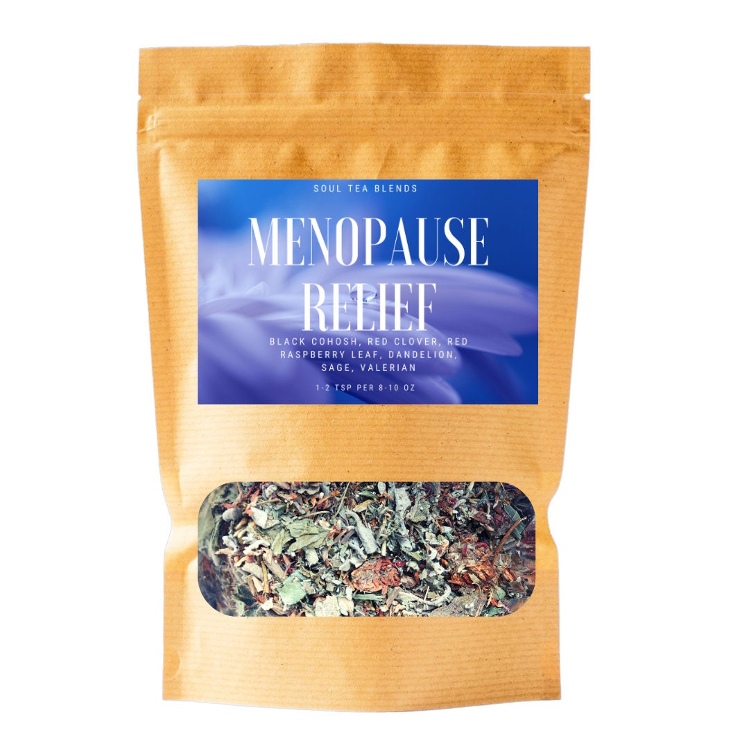 Menopause Relief Herbal Tea Hot Flashes Vaginal Dryness Etsy