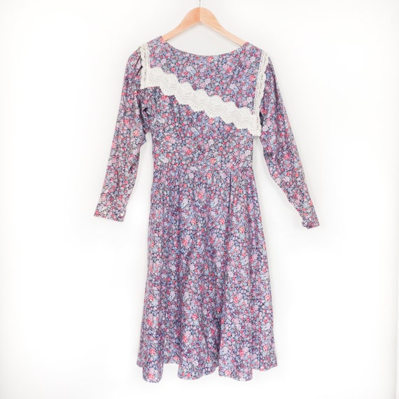 VTG RARE Gunne Sax Floral Prairie Dress Calico