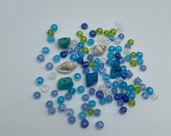 Aqua Shell Loc Sprinkles Kit: Hair Beads & Accessories