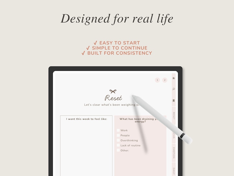 FREE ADHD Planner | 7 Day Reset Lite, Digital Planner for Ipad ...
