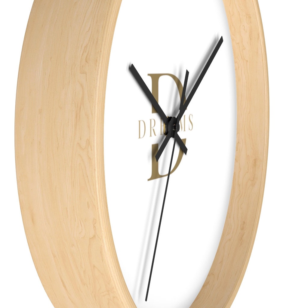Dreams Wall clock Minimalist Wood Modern Clock Minimalist Etsy
