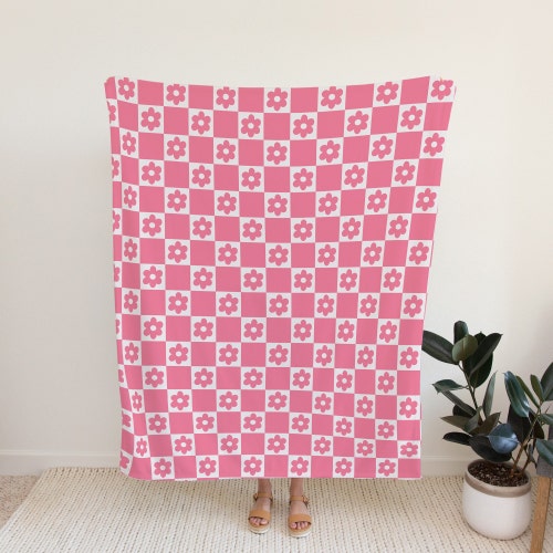 Checkered Throw Blanket Sage Green Danish Pastel Room Decor Etsy