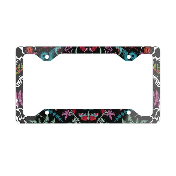 Goth License Plate Frame Etsy