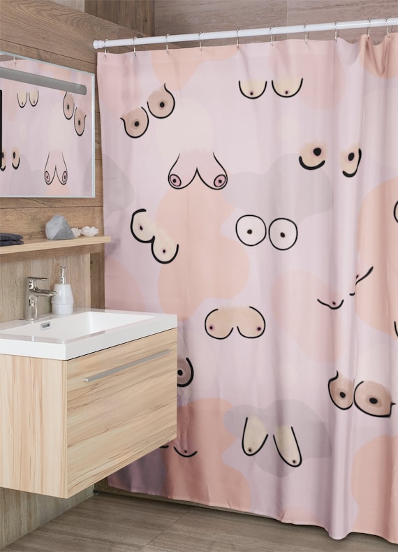 Butt Shower Curtain, Feminist Bath Curtains, Body Positive, Funny