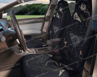 Capas para bancos de carro Moth & Raven – Cor: Verde-escuro