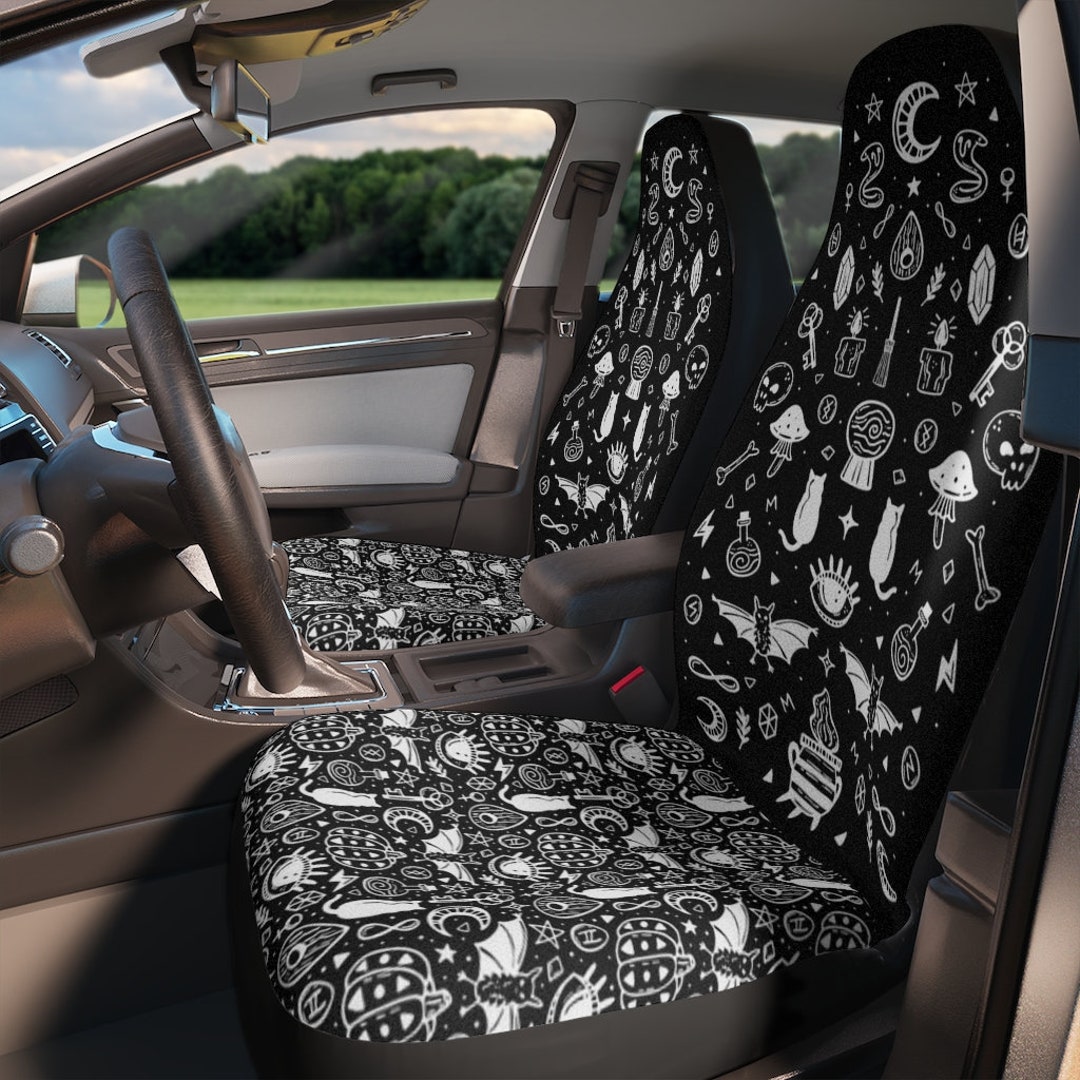 Witch Sign Print Car Seat Covers
