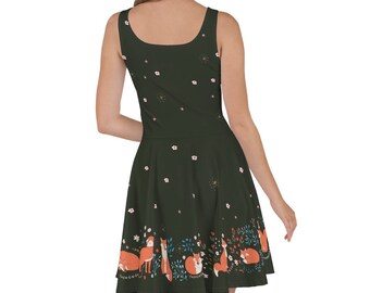 fox skater dress Blackmilk | Dresses | Blackmilk Ghost Foxes Skater Dress