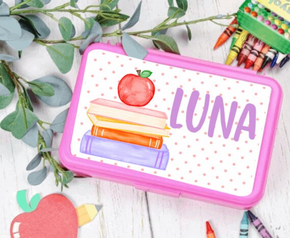 Personalized Pencil Box for Kids Custom School Supplies Back - Etsy