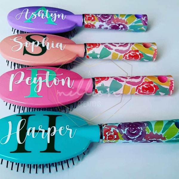 Personalized hair brushes for girls, Gifts for daughter birthday, Gifts for tweens, dance team gifts, flower girl gift, Easter basket