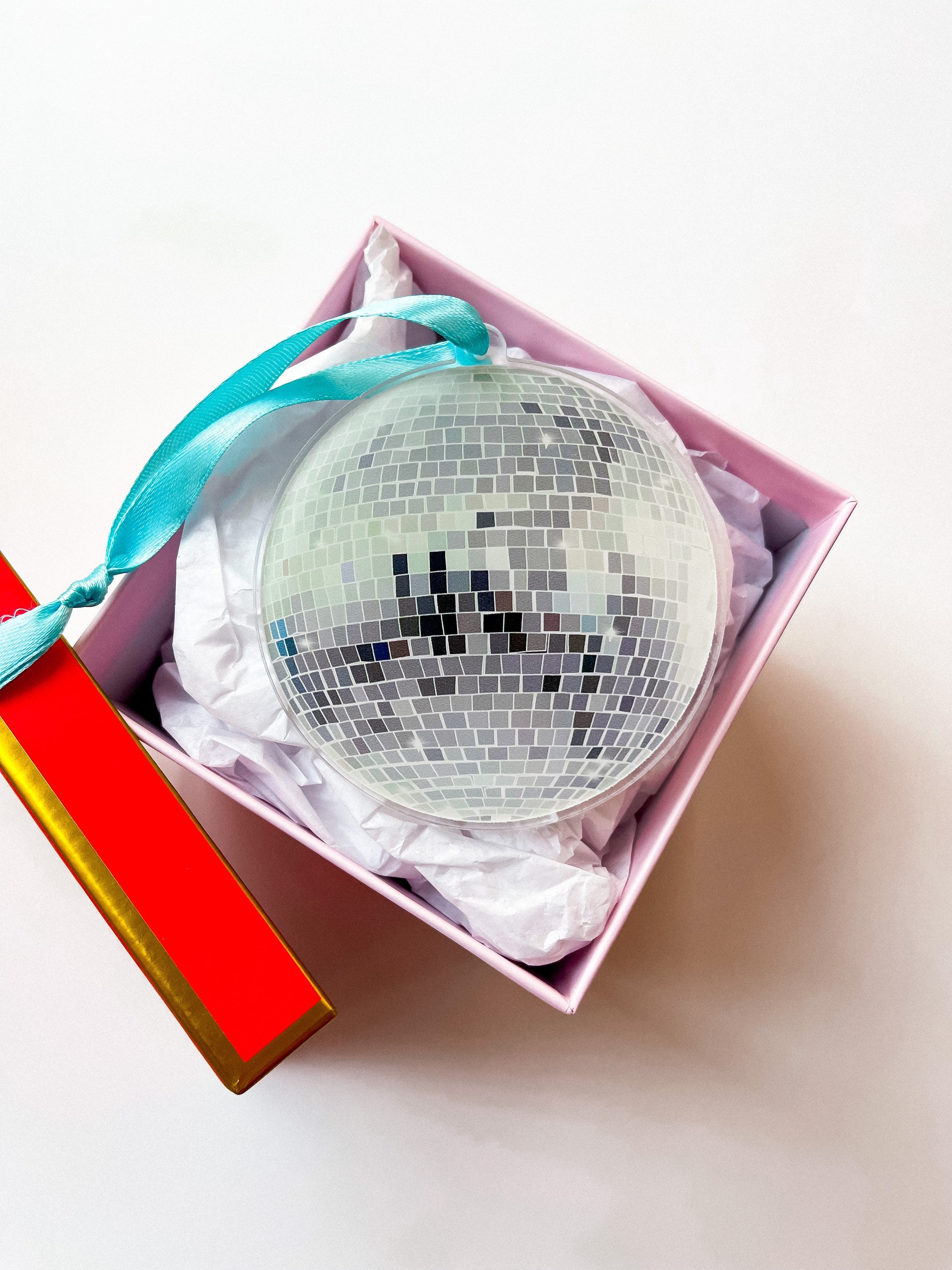 Mini Mirror Disco Ball Ornaments w/Cord Christmas Taylor Swift Inspo 12  Pack New