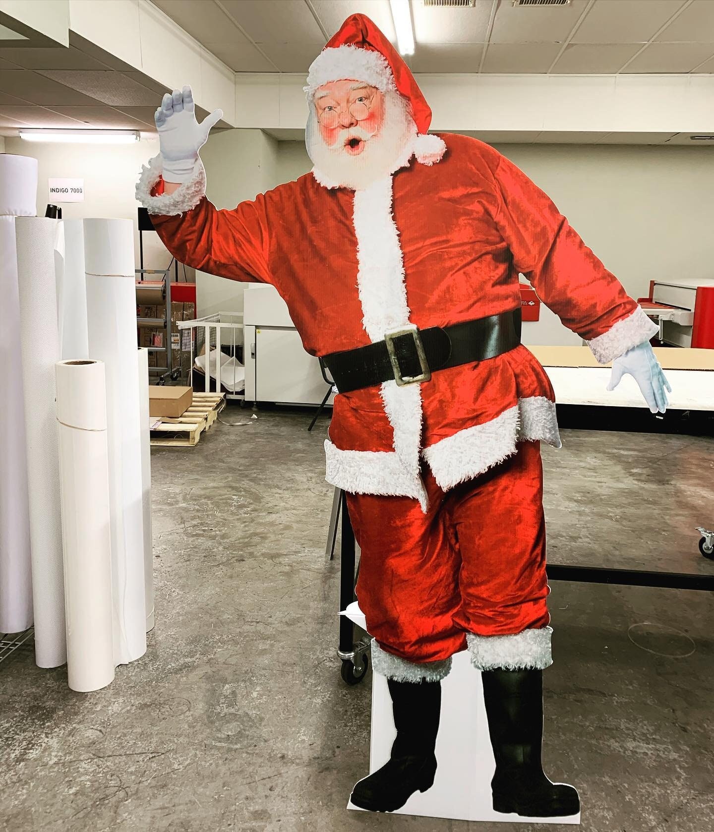 72 6ft Life size Santa Claus Cutout Indoor outdoor Christmas