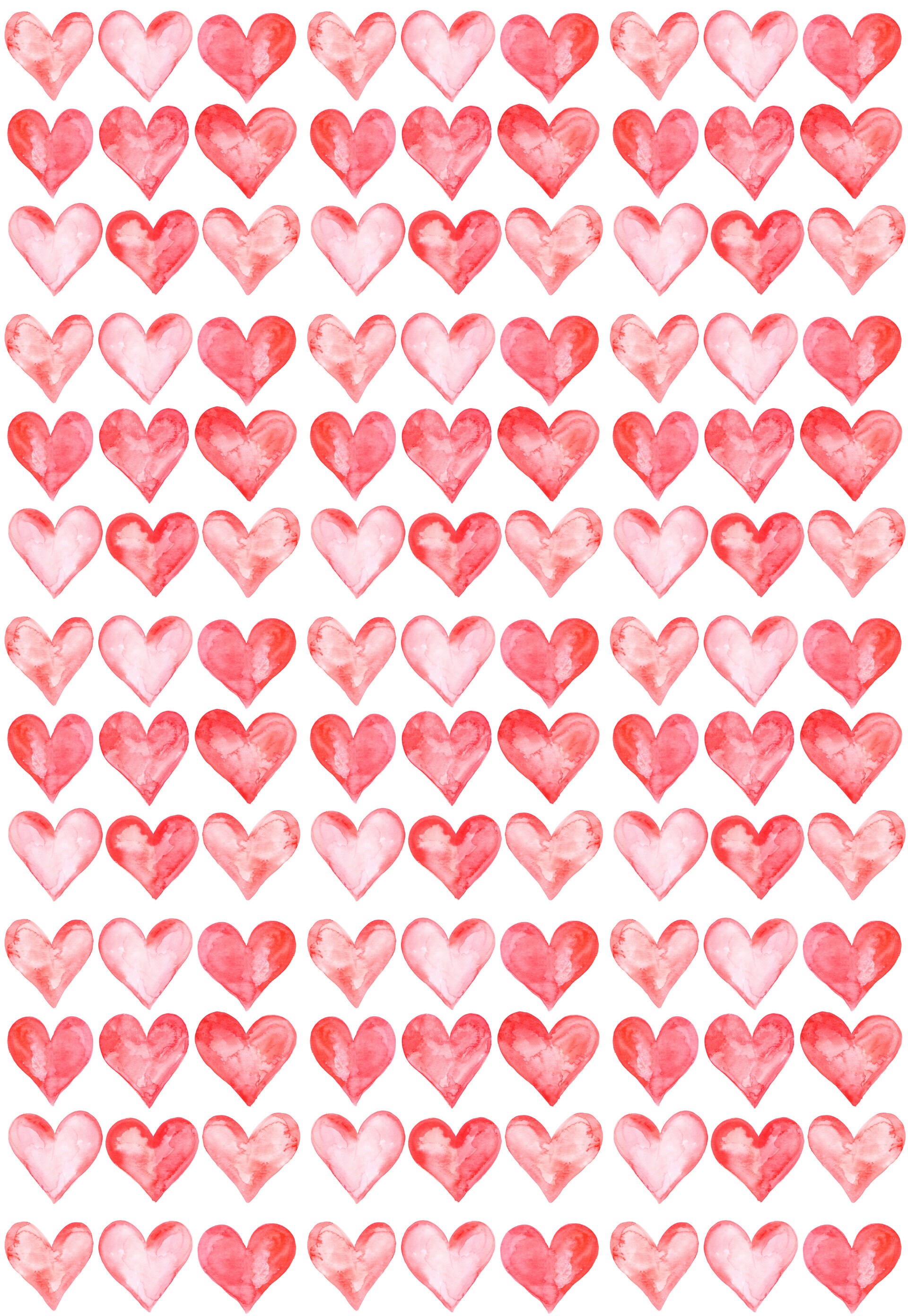 Wrapping Paper Sheets Gift Wrap Hearts Etsy