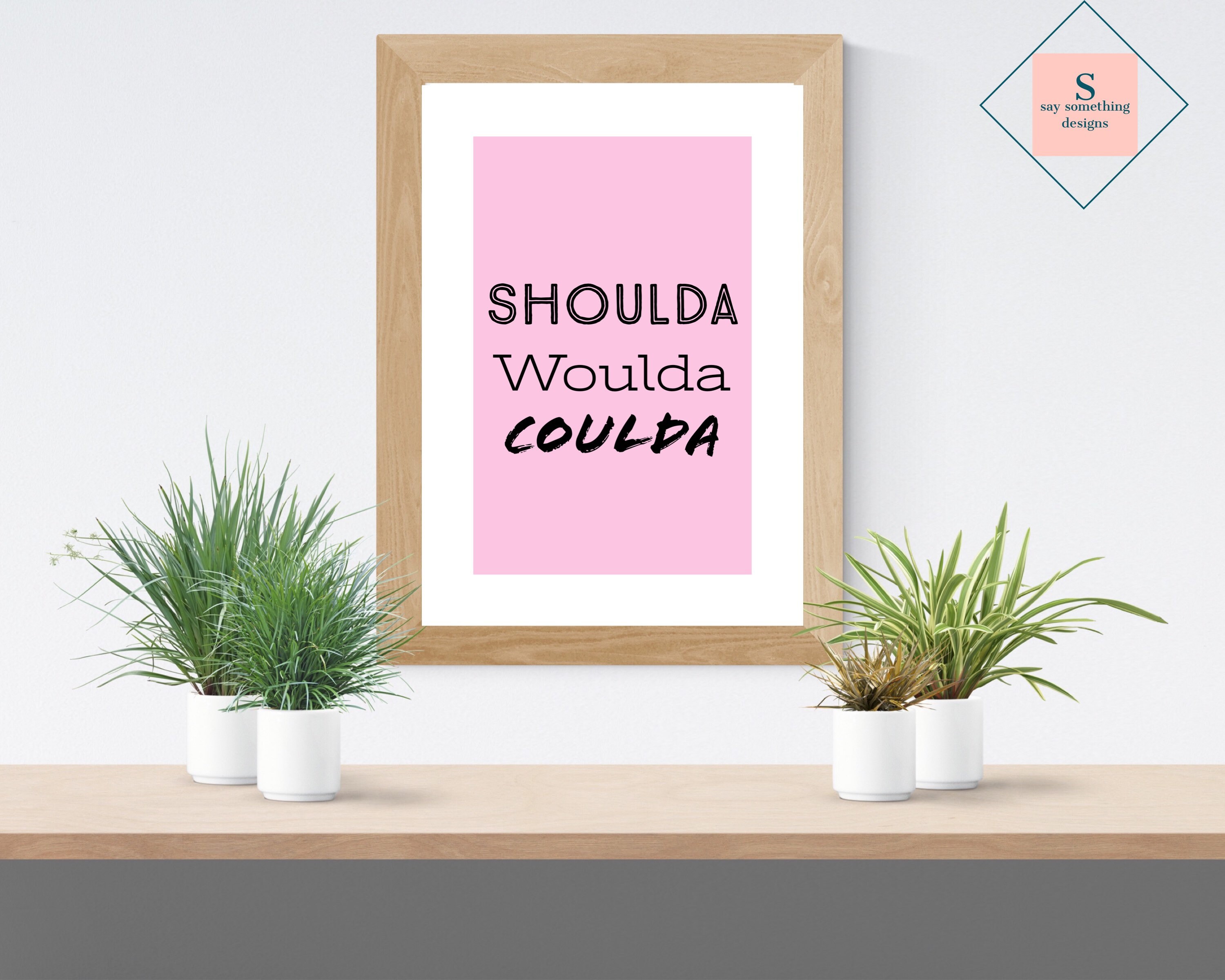 instant download digital print quotesaying printable wall etsy