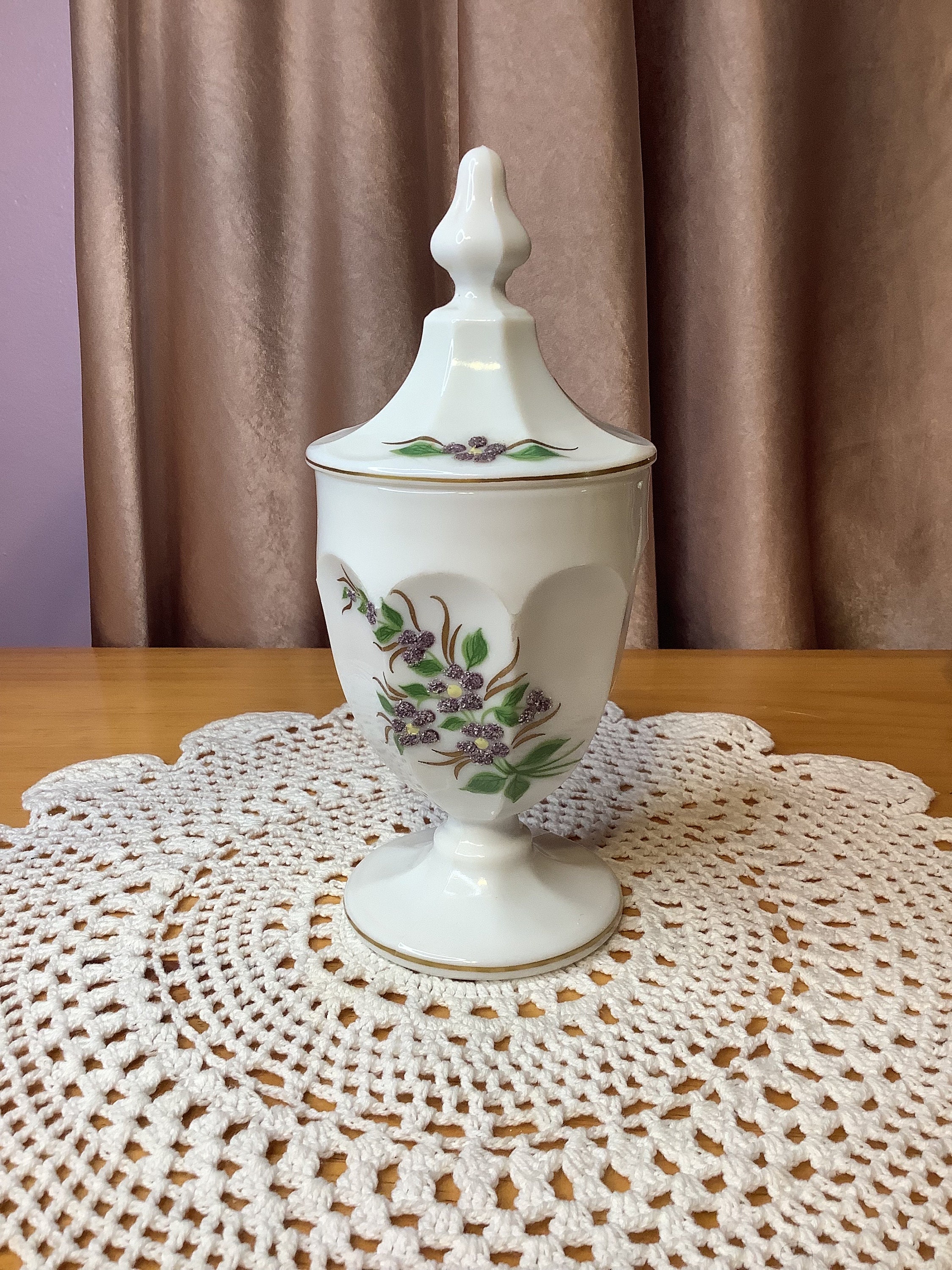 Westmoreland Milk Glass Candy Dish - Etsy