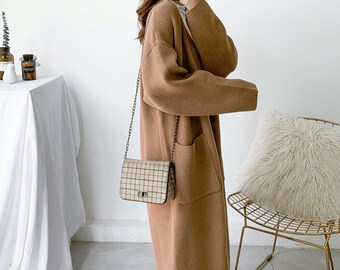 long red duster sweater