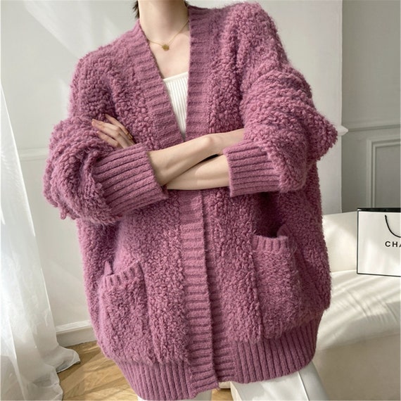 Winter Heavy Knitted Short Cardigan 