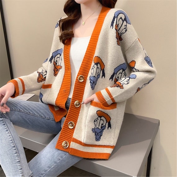 Vintage Long Disney Cardigan Mickey 