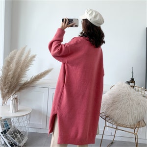 Plus Size Long Cardigan Crochet Women Maxi Duster Pocket - Etsy