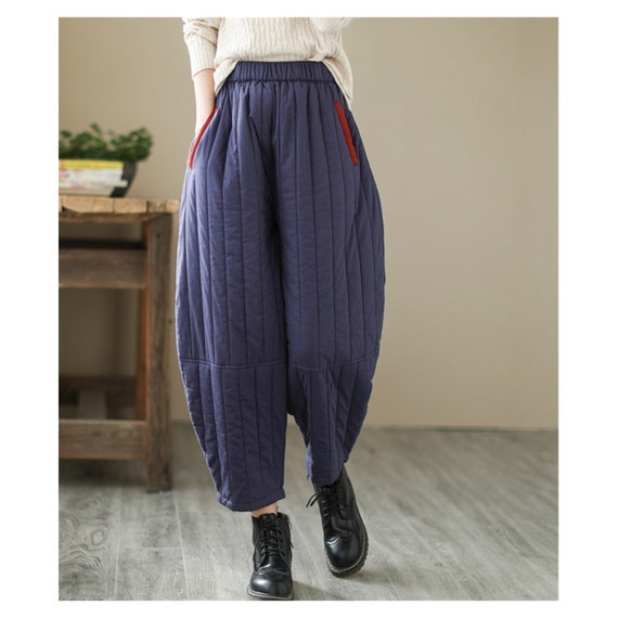 Vintage Quilted Pants Capri Pants for 
