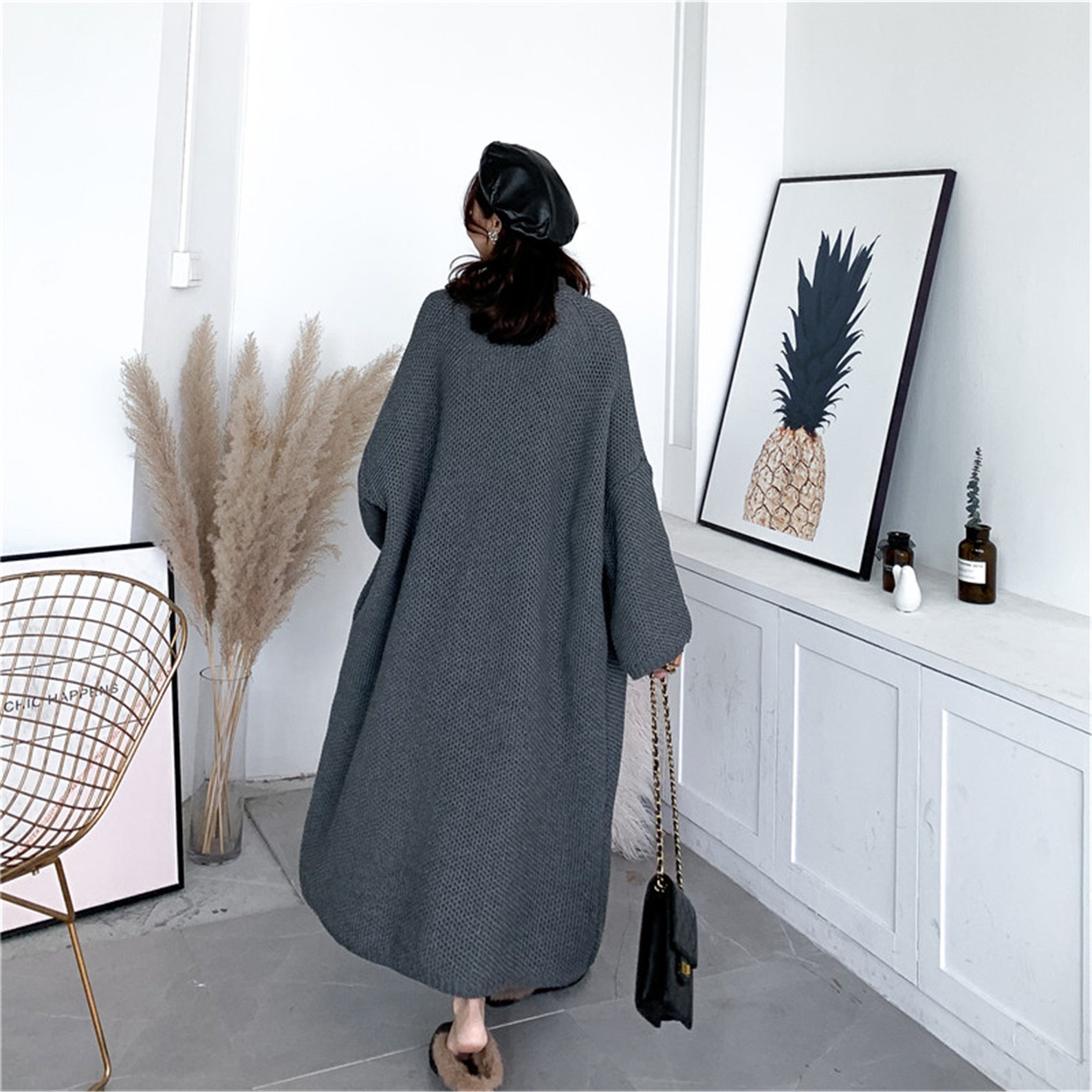 Women Long Sweater Coat Plus Size Long Chunky Cardigan Heavy Etsy