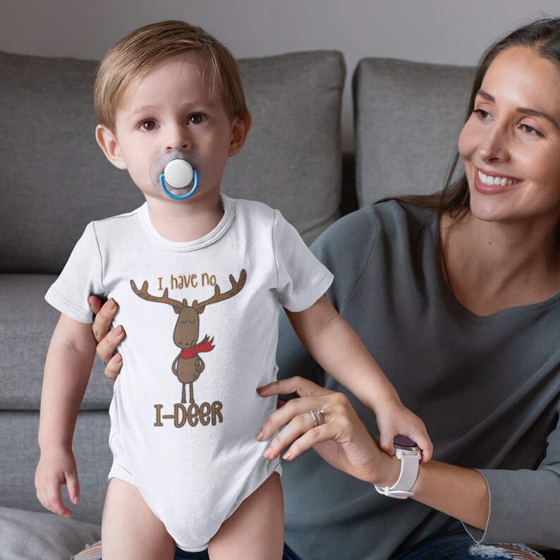 Baby christmas gift Baby onesies, Rudolf I deer onesie Funny Christmas baby onesie Baby christmas onesie Christmas onesie Baby gift