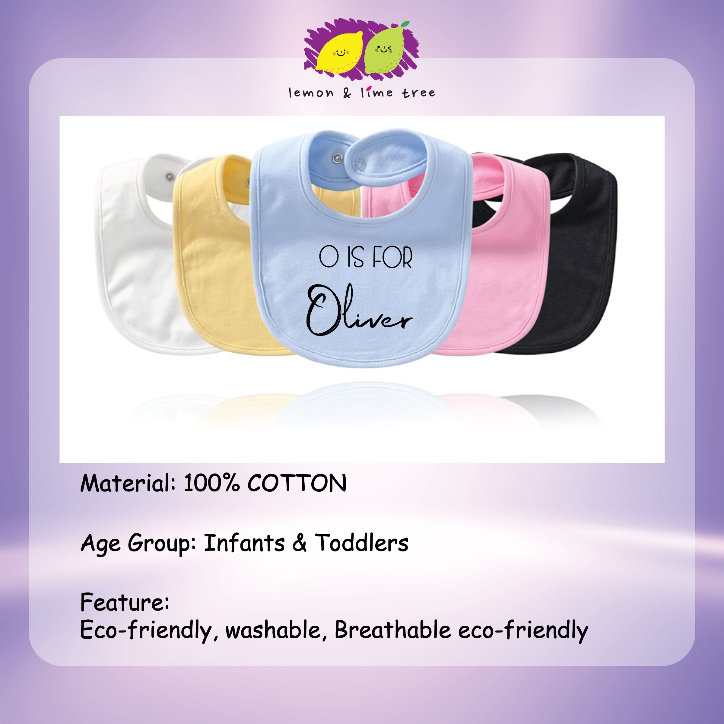 Personalized name Baby Bibs Cotton bibs Personalized baby Etsy