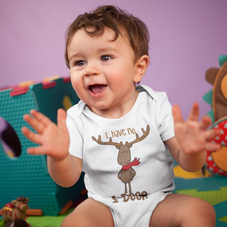 Baby christmas gift Baby onesies, Rudolf I deer onesie Funny Christmas baby onesie Baby christmas onesie Christmas onesie Baby gift