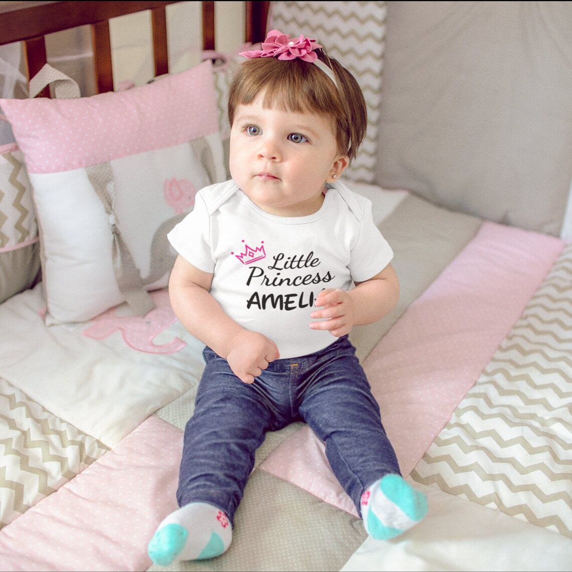 Little princess Baby girl Onesies Personalized baby onesies Etsy