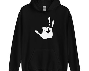 Roland Deschain Front Handprint Hoodie Sweatshirt | The Dark Tower, The Gunslinger, Stephen King, Unisex, Mid-World