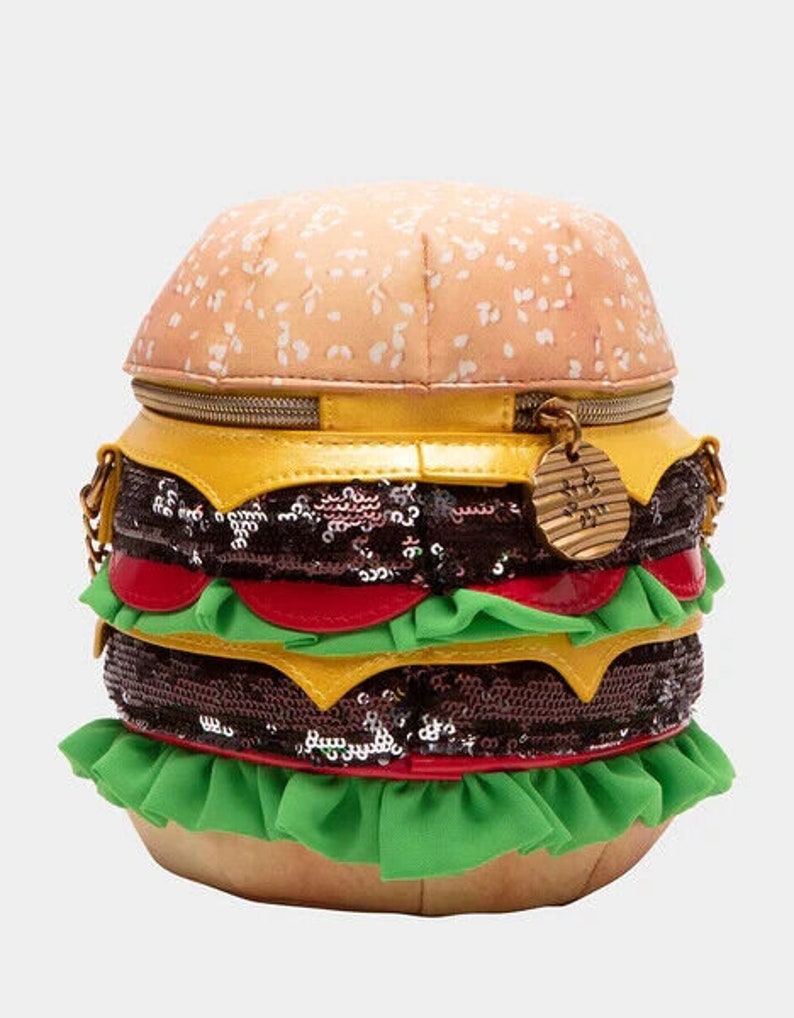 Betsey Johnson Kitsch Nice Buns Hamburger Crossbody Bag New Sealed Etsy