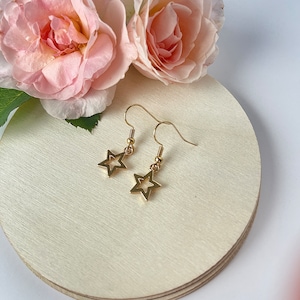 Drop earrings star earrings dangle jewelry gifts celestial earrings