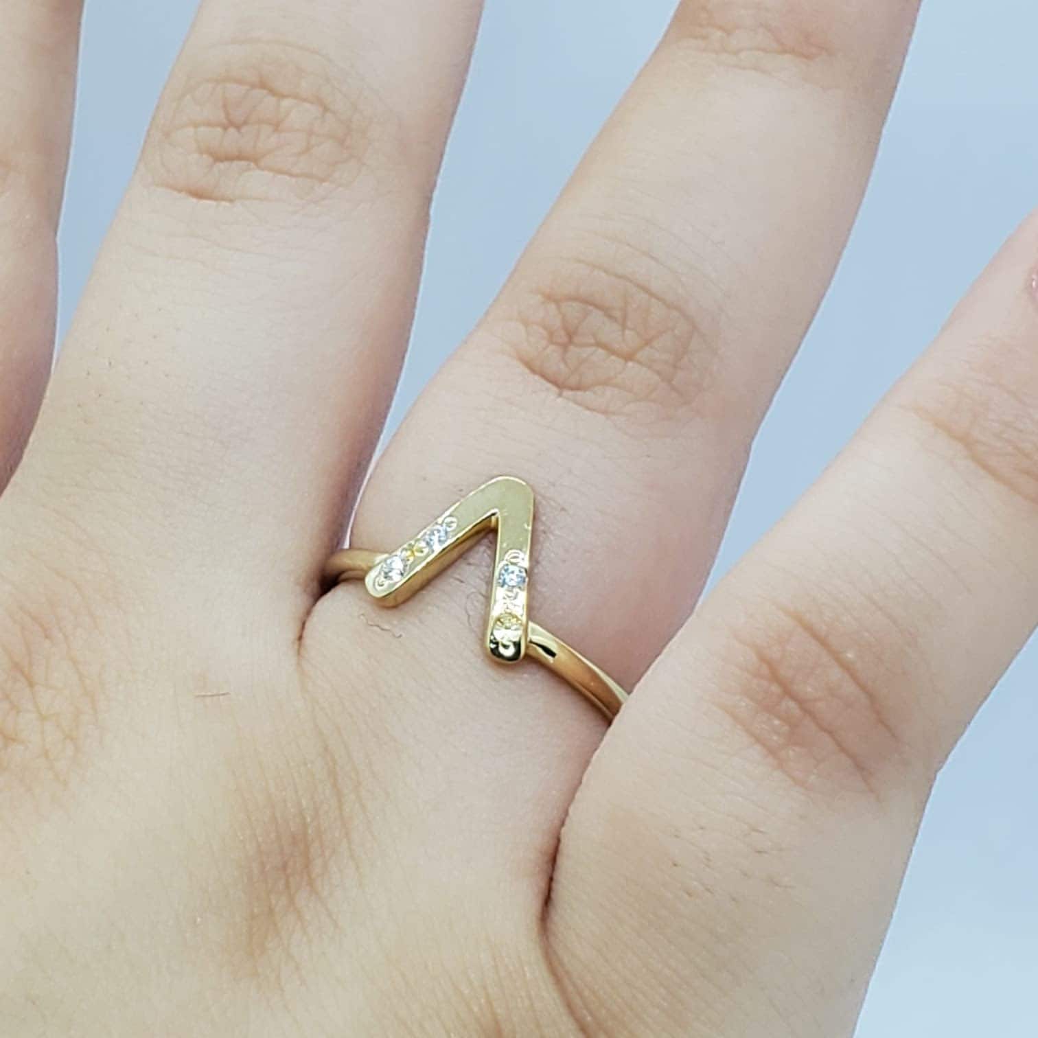 Adjustable Initial Ring - Annabella Jewelers