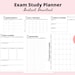 Exam Study Planner Printable Student Exam Preparation Planner PDF Exam ...