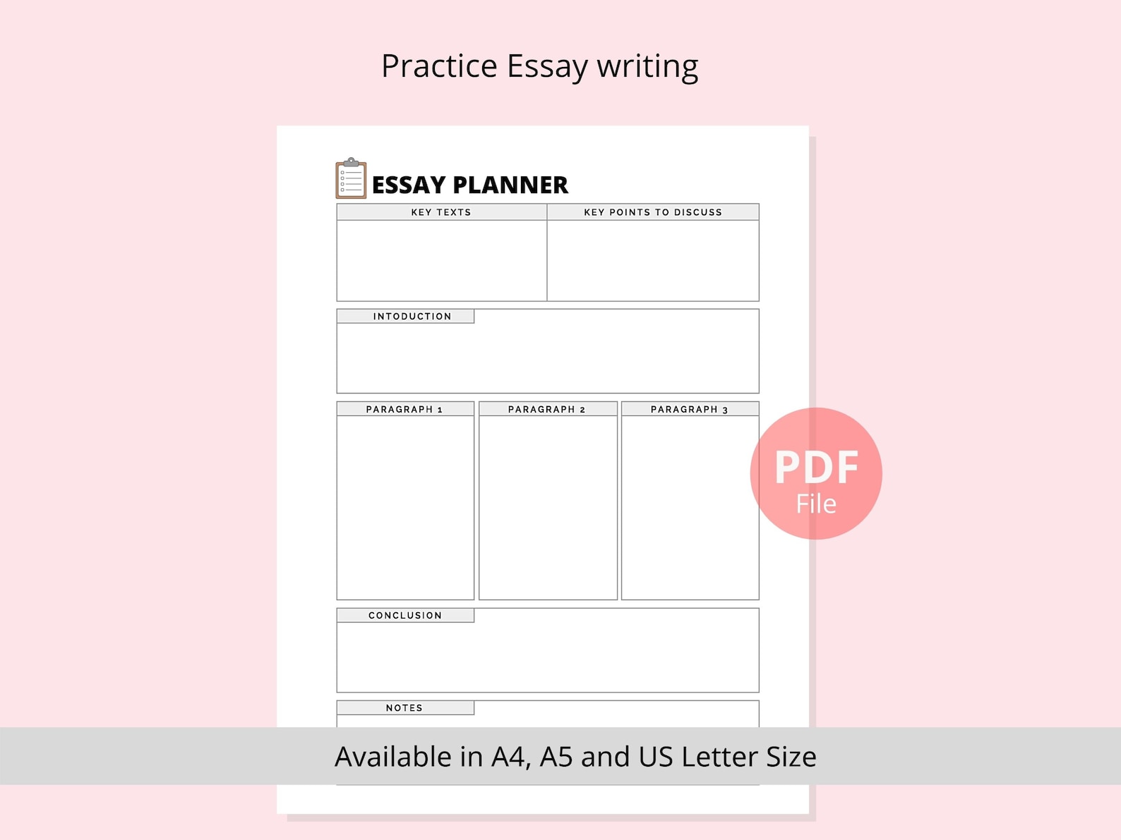 Exam Study Planner Printable | Student Exam Preparation Planner PDF ...