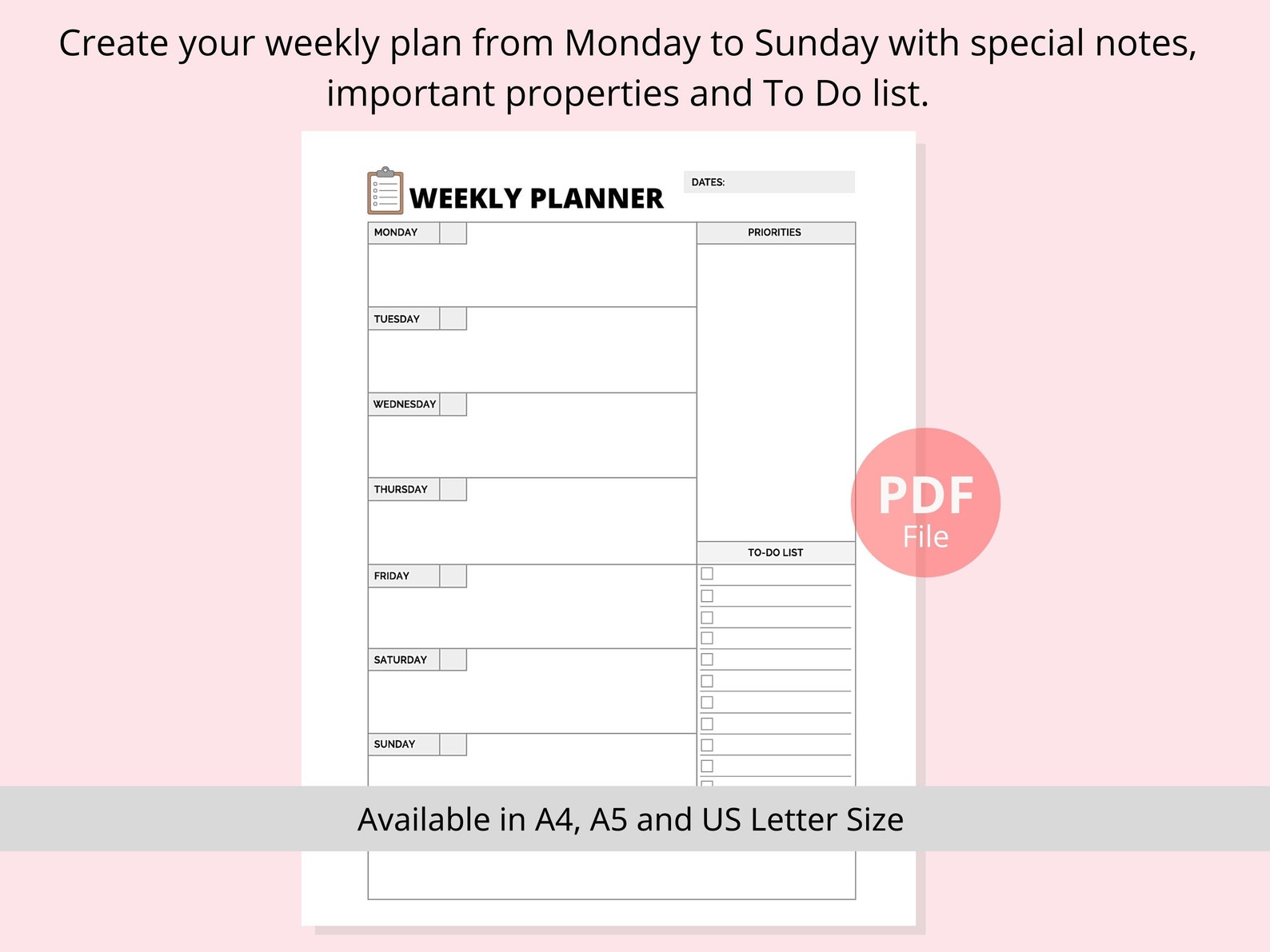 Exam Study Planner Printable | Student Exam Preparation Planner PDF ...